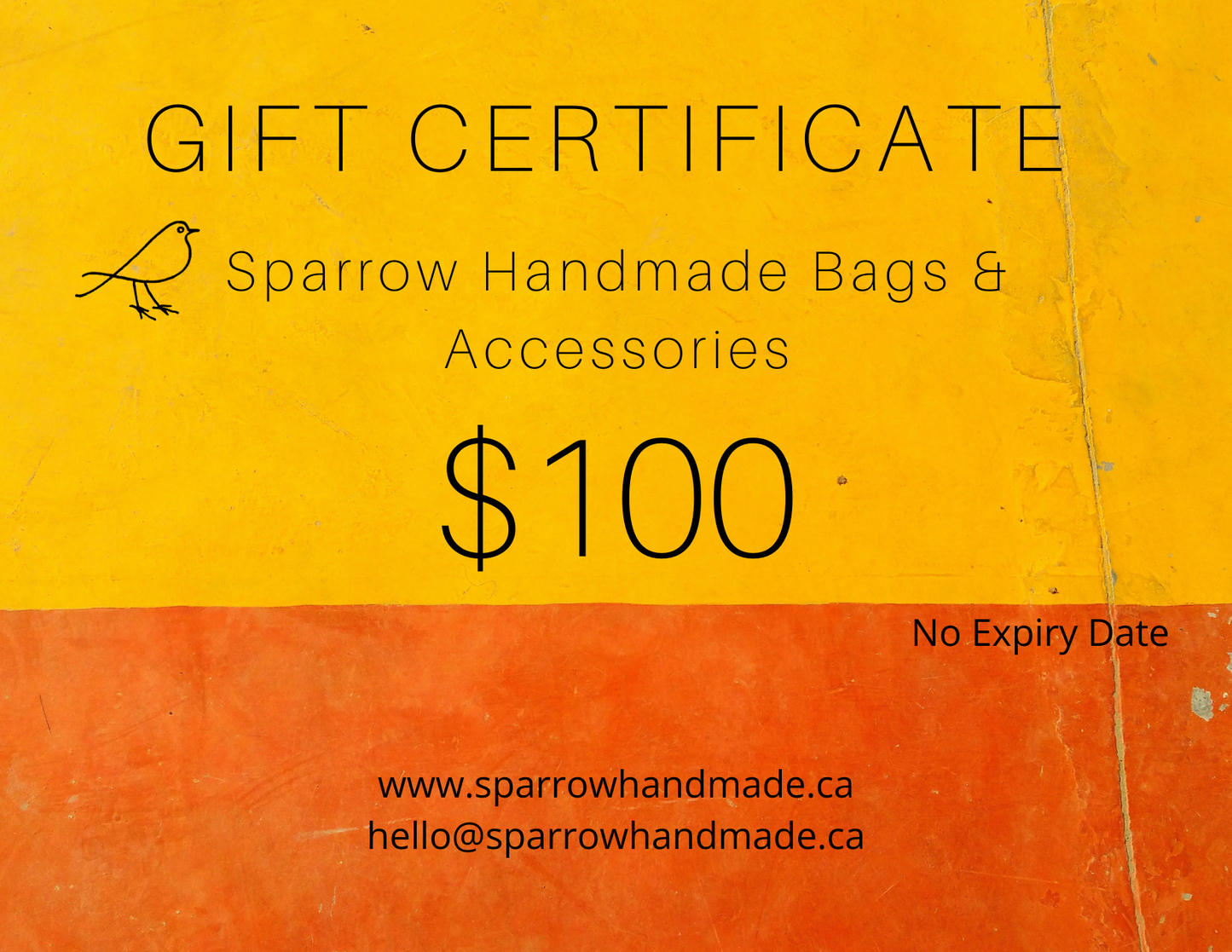 Sparrow Handmade Gift Card