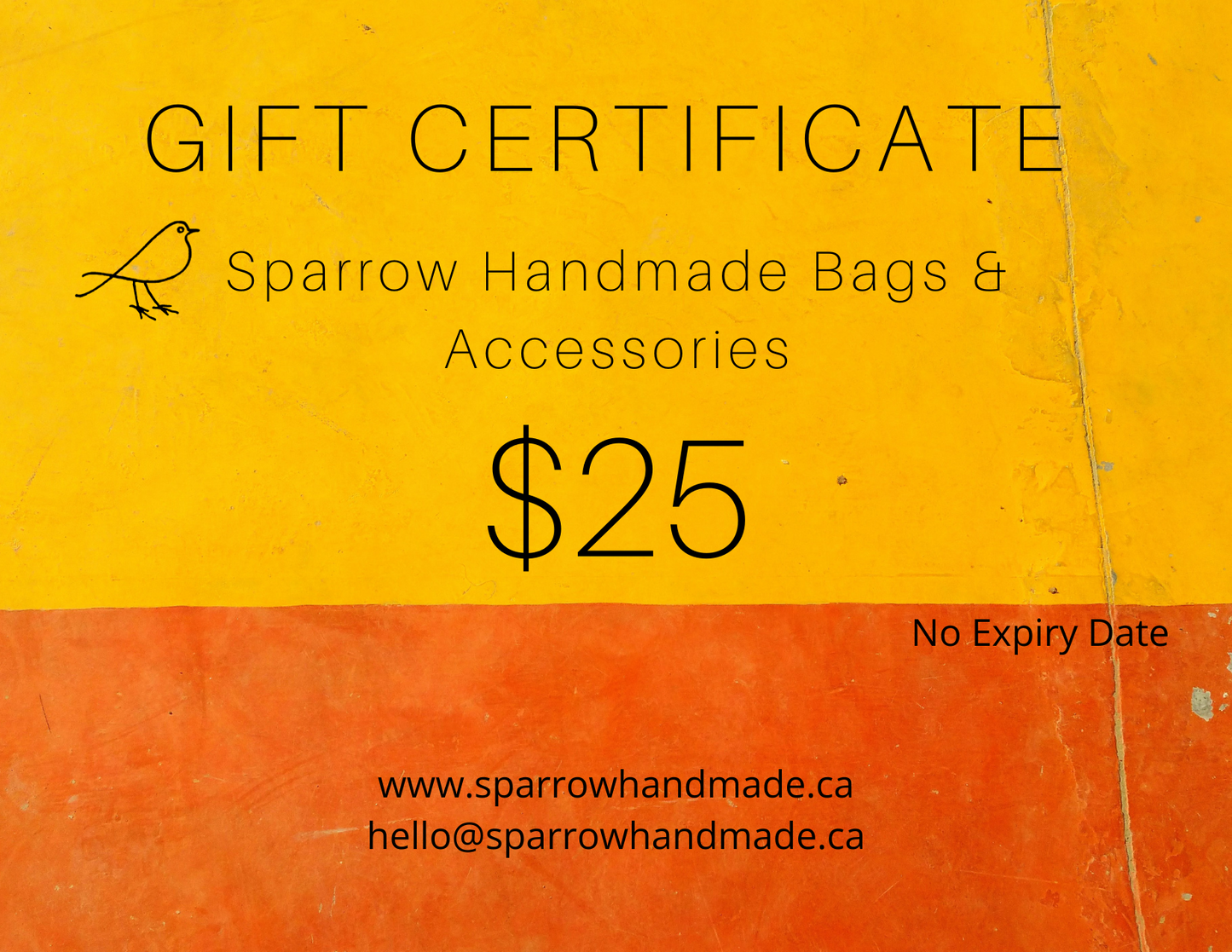 Sparrow Handmade Gift Card